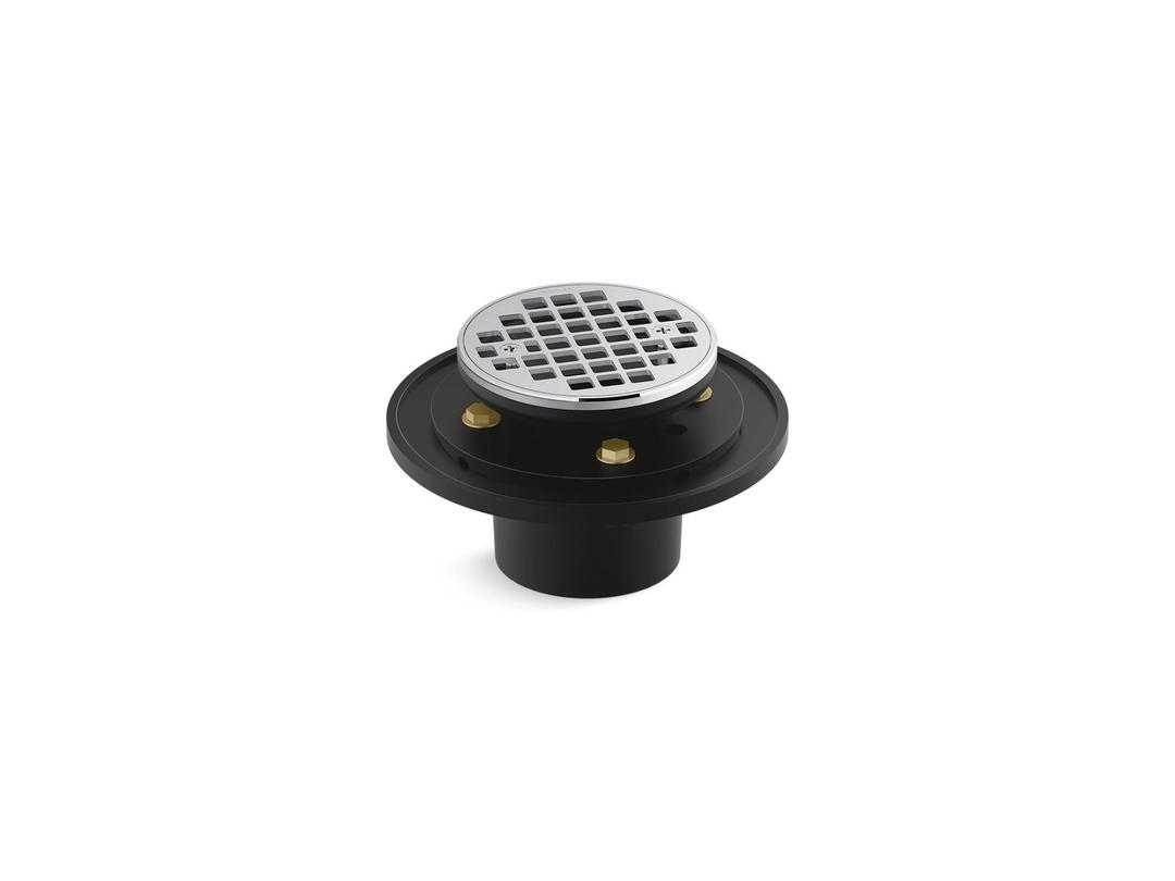 Clearflo Round brass tile-in shower drain by Kohler