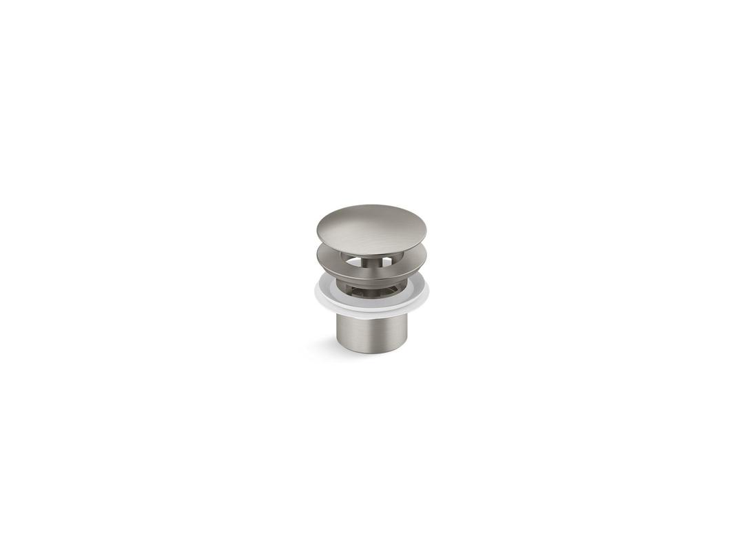 Brushed Nickel drain assembly by Kohler