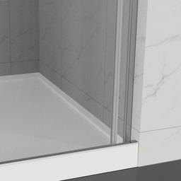 Composed Sliding shower door, 78'' H x 56-1/8 - 59-7/8'' W, with 3/8'' thick Crystal Clear glass - image 13