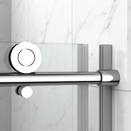Composed Sliding shower door, 78'' H x 56-1/8 - 59-7/8'' W, with 3/8'' thick Crystal Clear glass - image 12