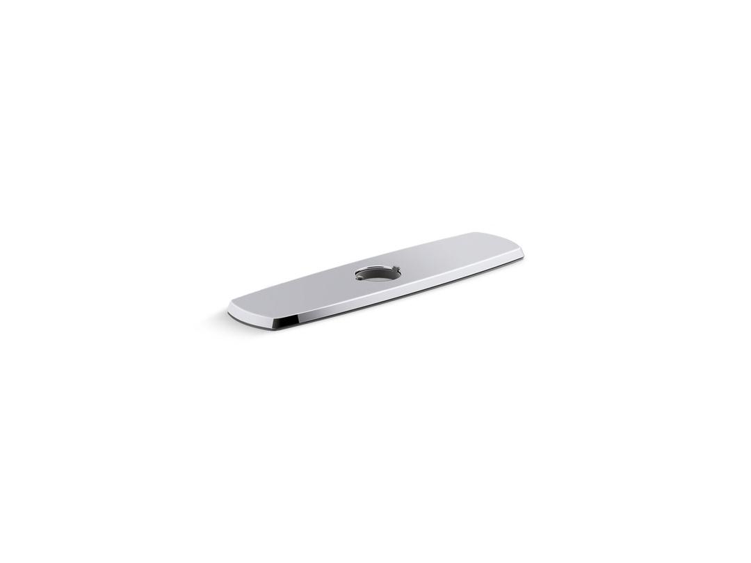 Graze Three-hole kitchen faucet escutcheon - Polished Chrome by Kohler