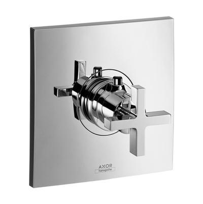 AXOR Citterio Thermostatic Trim with Cross Handle in Chrome by Axor