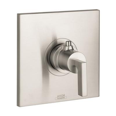 AXOR Citterio Thermostatic Trim with Lever Handle in Brushed Nickel by Axor
