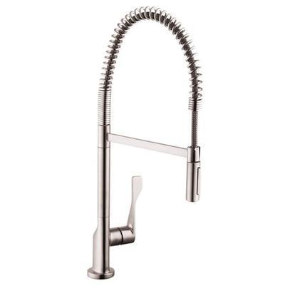 AXOR Citterio Semi-Pro Kitchen Faucet 2-Spray, 1.75 GPM in Steel Optic