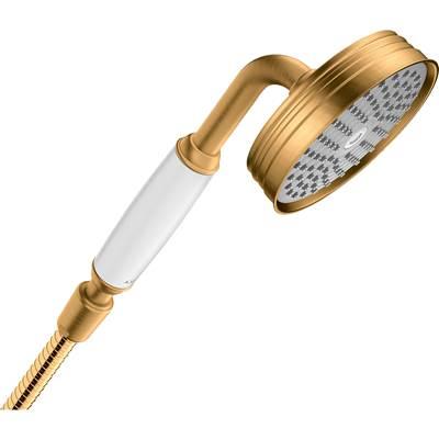 AXOR Montreux Handshower 100 1-Jet, 2.5 GPM in Brushed Gold Optic by Axor