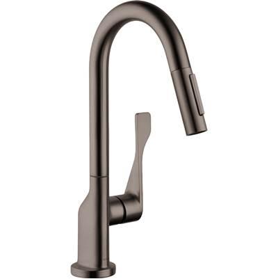 AXOR Citterio Prep Kitchen Faucet 2-Spray Pull-Down, 1.75 GPM in Brushed Black Chrome by Axor