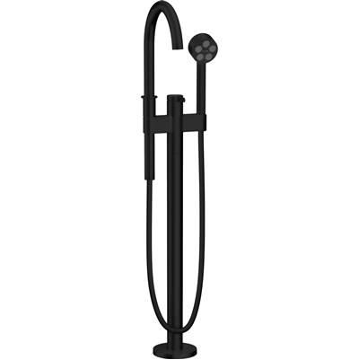 AXOR ONE Freestanding Tub Filler Trim with 1.75 GPM Handshower in Matte Black by Axor