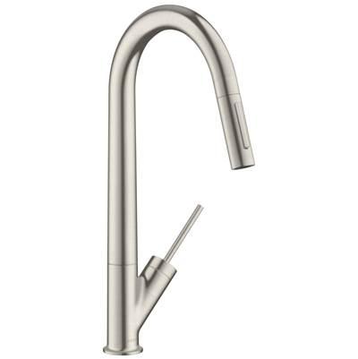 AXOR Starck HighArc Kitchen Faucet 2-Spray Pull-Down, 1.5 GPM in Steel Optic by Axor