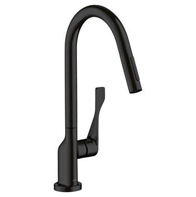 AXOR Citterio HighArc Kitchen Faucet 2-Spray Pull-Down, 1.75 GPM in Matte Black by Axor