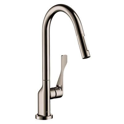 AXOR Citterio HighArc Kitchen Faucet 2-Spray Pull-Down, 1.75 GPM in Polished Nickel by Axor
