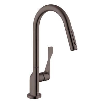 AXOR Citterio HighArc Kitchen Faucet 2-Spray Pull-Down, 1.75 GPM in Brushed Black Chrome by Axor