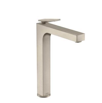 AXOR Citterio Single-Hole Faucet 280 with Pop-Up Drain- Rhombic Cut, 1.2 GPM in Brushed Nickel