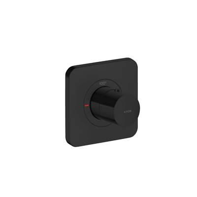 AXOR Citterio E Thermostatic Trim 5'' x 5'' in Matte Black by Axor