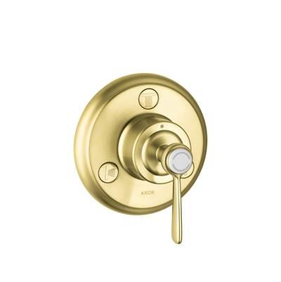 AXOR Montreux Diverter Trim Trio/Quattro in Brushed Gold Optic by Axor