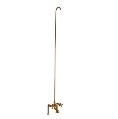 Elephant Spout, 6'' Mts, Cross Hdle, Riser, Pol Brass
