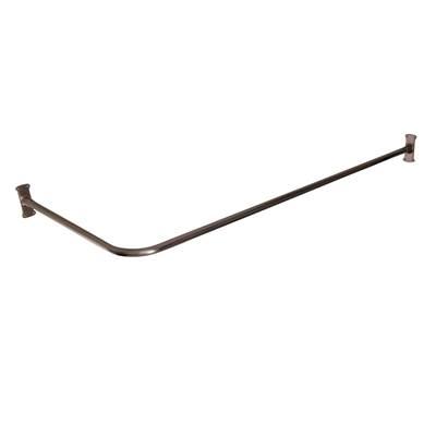 30'' Corner Shower Curtain Rod w/ Flanges-BN by Barclay
