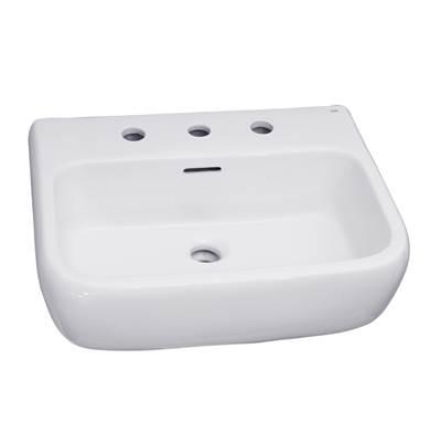 Metropolitan 600 Ped Lav Basin 8'' cc, White by Barclay