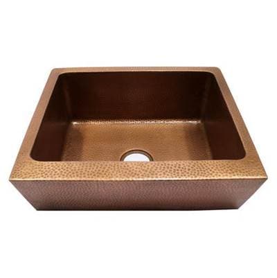 Barclay Grecia 25'' Farmhouse Kitchen Sink Single Bowl,ac - Antique Copper by Barclay