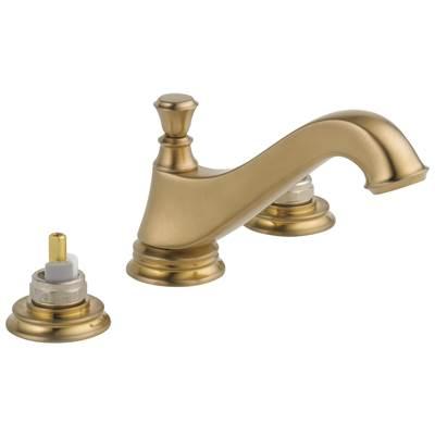 CassidyE Two Handle Widespread Bathroom Faucet - Low Arc Spout - Less Handles by Delta Faucet