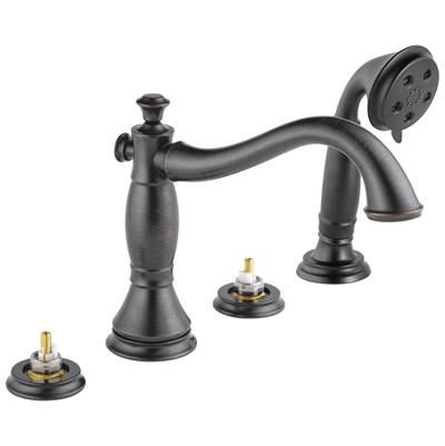 CassidyE Roman Tub with Hand Shower Trim - Less Handles by Delta Faucet