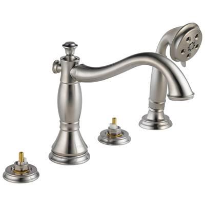 CassidyE Roman Tub with Hand Shower Trim - Less Handles by Delta Faucet