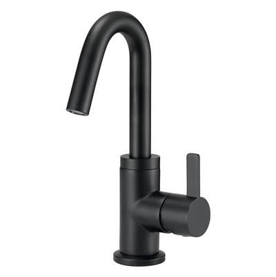 Amalfi 1H Lavatory Faucet Single Hole Mount w/ 50/50 Touch Down Drain & Optional Deck Plate Included 1.2gpm Satin Black by Gerber Plumbing