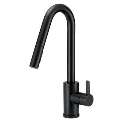Amalfi 1H Pull-Down Kitchen Faucet w/SnapBack Retraction 1.75gpm Satin Black by Gerber Plumbing