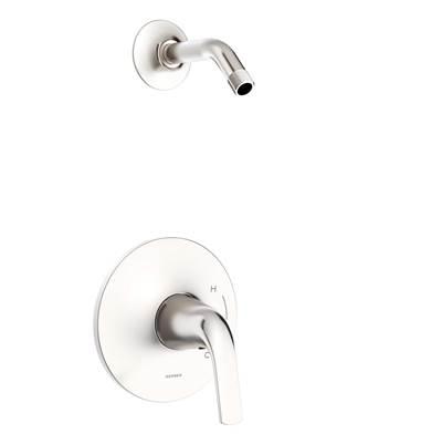 Lemora 1H Shower Only Trim Kit & Treysta Cartridge Less Showerhead Brushed Nickel by Gerber Plumbing