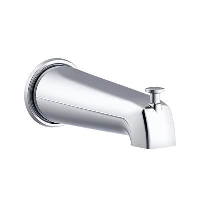 8'' Wall Mount Tub Spout with Diverter Chrome by Gerber Plumbing