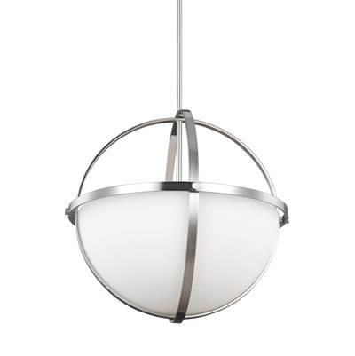 Alturas Three Light Pendant Brushed Nickel by Generation Lighting
