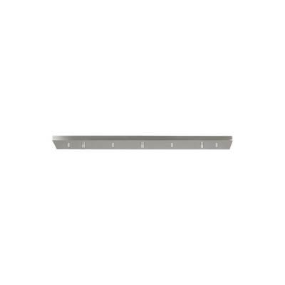 Multi-Port Canopy Three Light Linear Canopy Brushed Nickel