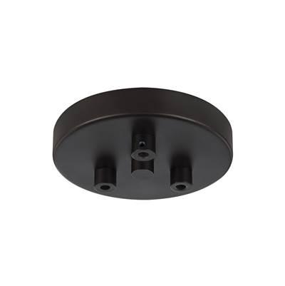 3 - Light Multi-Port Canopy with Swag Hooks Oil Rubbed Bronze by Generation Lighting