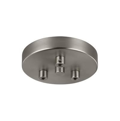 3 - Light Multi-Port Canopy with Swag Hooks Satin Nickel by Generation Lighting