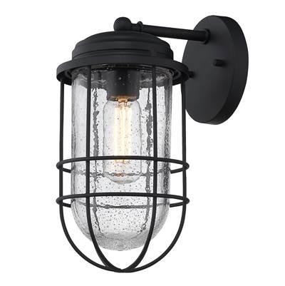 Golden Lighting Seaport 1-light 6in Outdoor Wall in Natural Black by Golden Lighting