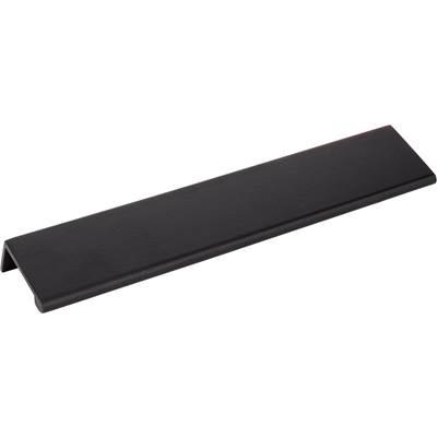 8'' Overall Length Matte Black Edgefield Cabinet Tab Pull by Hardware Resources