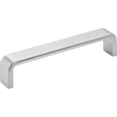 128 mm Center-to-Center Brushed Chrome Square Asher Cabinet Pull by Hardware Resources