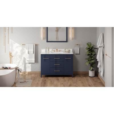 48'' Hale Blue Katara Vanity, Calacatta Vienna Quartz Vanity Top, Undermount Rectangle Bowl