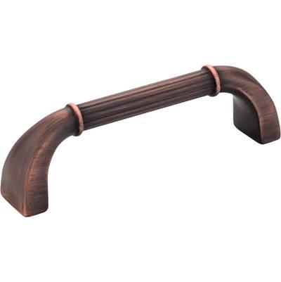 96 mm Center-to-Center Brushed Oil Rubbed Bronze Cordova Cabinet Pull by Jeffrey Alexander
