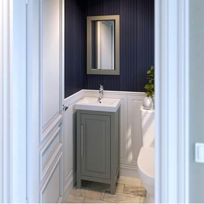 18'' Grey Cade Vanity by Jeffrey Alexander