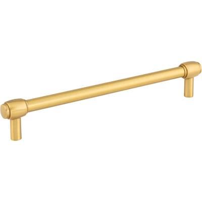 192 mm Center-to-Center Brushed Gold Hayworth Cabinet Bar Pull by Jeffrey Alexander