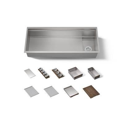 45-3/4'' undermount single-bowl workstation kitchen sink by Kohler