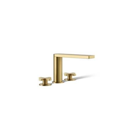 Composed Deck-mount bath faucet with cross handles by Kohler