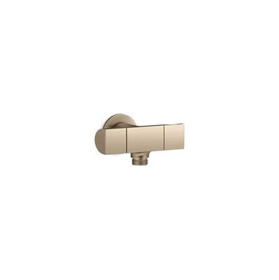 Exhale Wall-mount handshower holder with supply elbow and volume control by Kohler