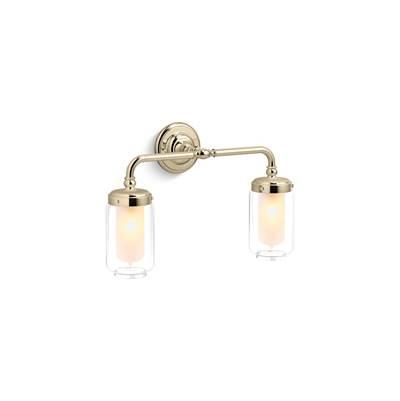Artifacts Two-light sconce by Kohler