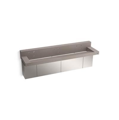 ConstellationE 90'' wall-mount trough lavatory system with backsplash by Kohler