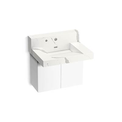 ConstellationE 30'' wall-mount lavatory system with backsplash by Kohler