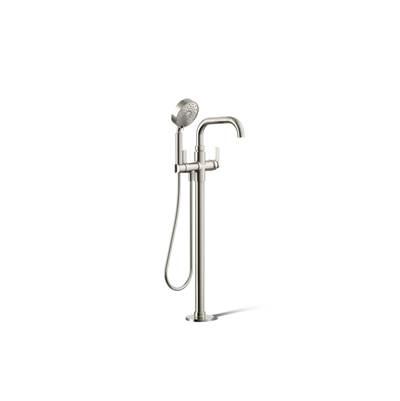 CastiaE by Studio McGee Floor-mount bath filler trim with handshower by Kohler