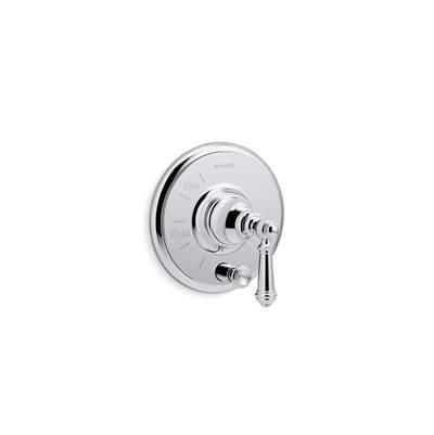 Artifacts Rite-Temp valve trim with push-button diverter and lever handle by Kohler