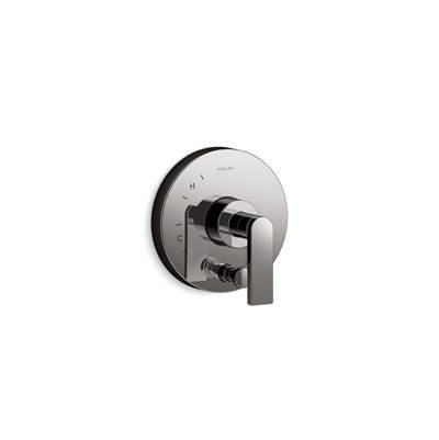 Composed Rite-Temp valve trim with push-button diverter and lever handle by Kohler