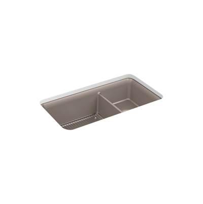 Cairn 33-1/2'' undermount double-bowl kitchen sink by Kohler